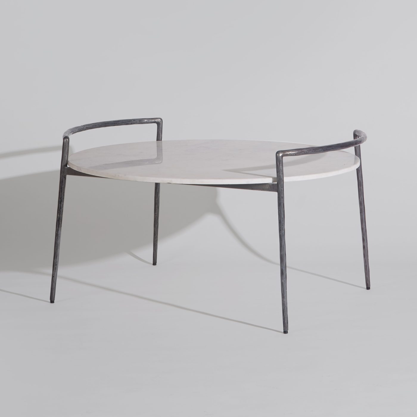 FORGED HANDLE COFFEE TABLE (Clouded Charcoal)