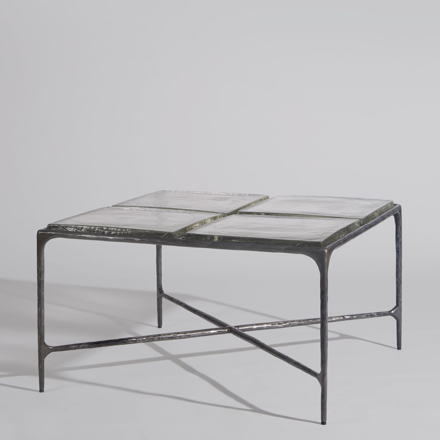 FORGED ICE SLATE COFFEE TABLE (Clouded Charcoal)