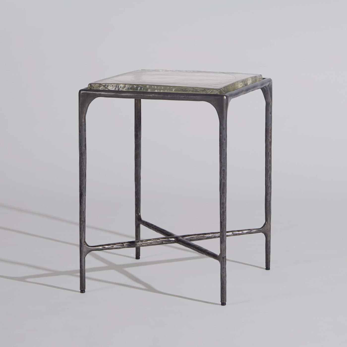 FORGED ICE SLATE SIDE TABLE (Clouded Charcoal)