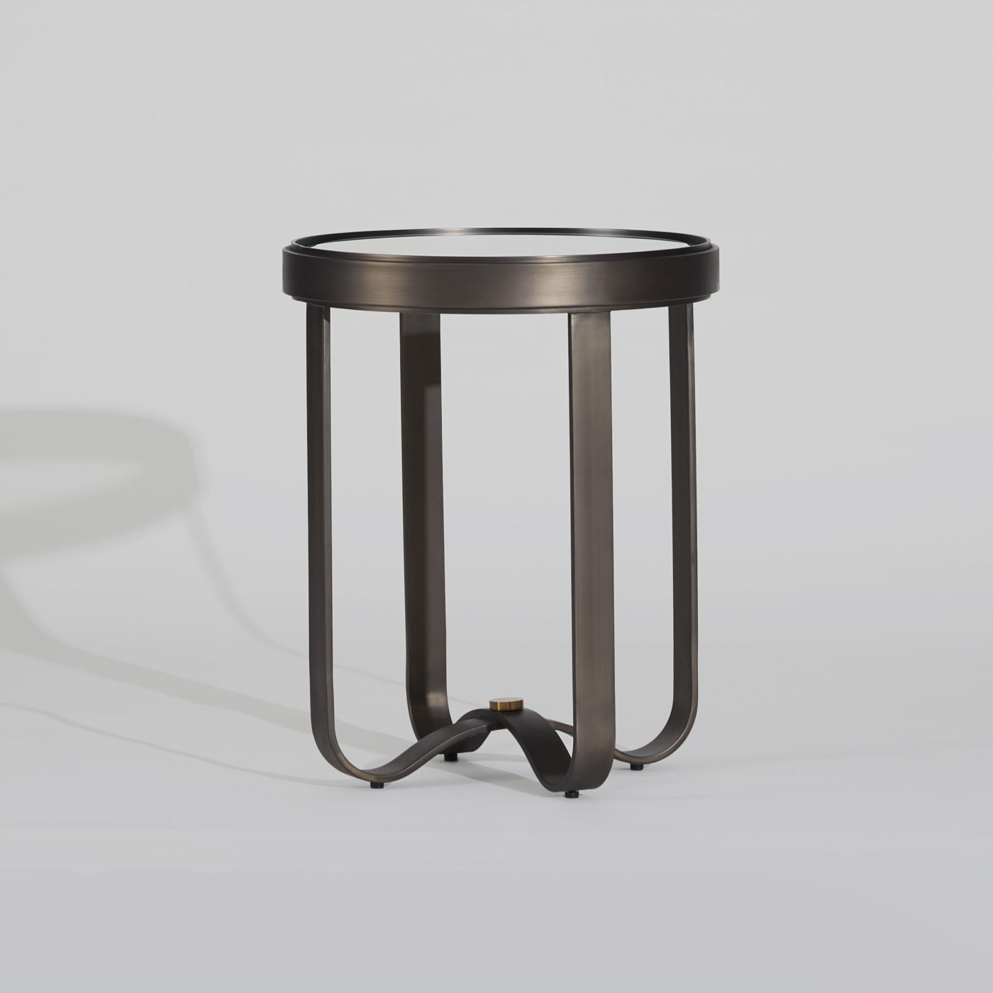 ARC SIDE TABLE - GUNMETAL